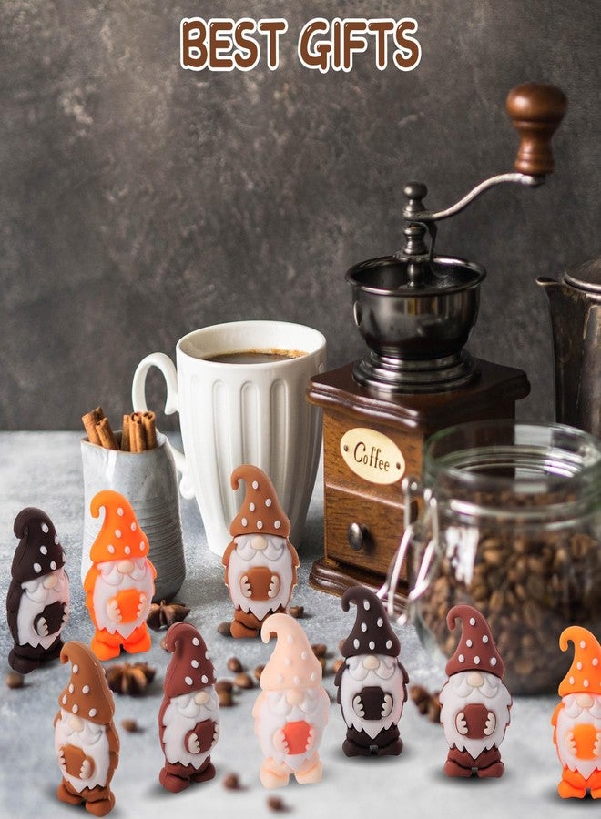 DoubleFill مجموعة دبل فيل ٥٠ قطعة من تماثيل أقزام القهوة الصغيرة لعيد الميلاد، تماثيل صغيرة، تماثيل جنية صغيرة، تماثيل مصغرة لبار القهوة، زينة، هدايا للعبة الاختباء، هدايا للطاولة والرف، إكسسوارات للحفلات - Image 4